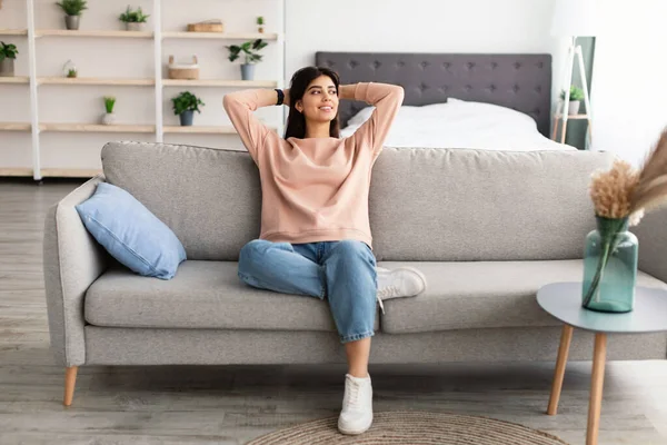 Woman having rest at home on the weekend