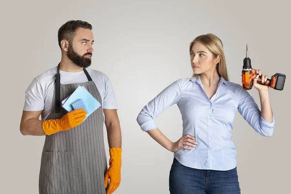 Estereotipos de género, género y papel en la sociedad — Foto de Stock