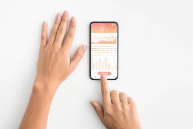 Orta Doğulu kadın finansal işlemler analizi için mobil uygulama kullanıyor