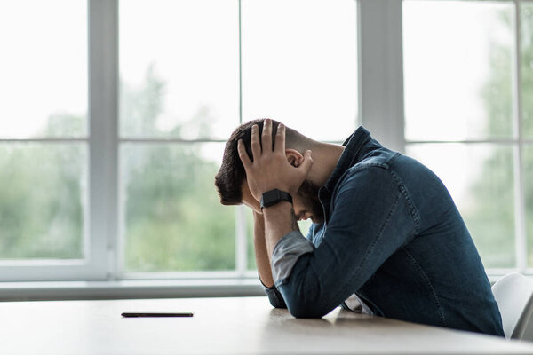 Self-isolation, depression at home, psychological problems and mental troubles