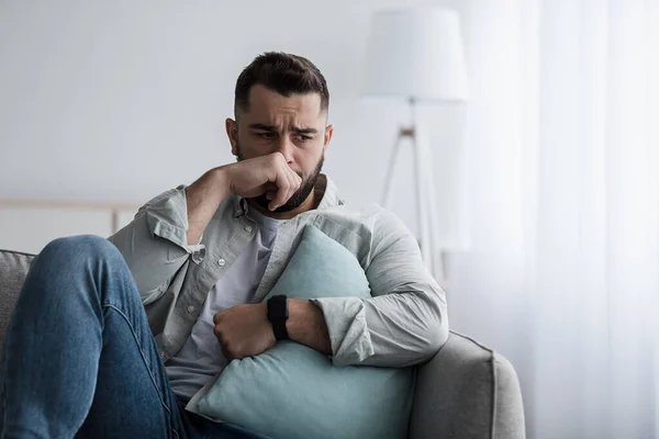 Uitdrukking van negatieve emoties, stress, depressie, lijden en psychische problemen — Stockfoto