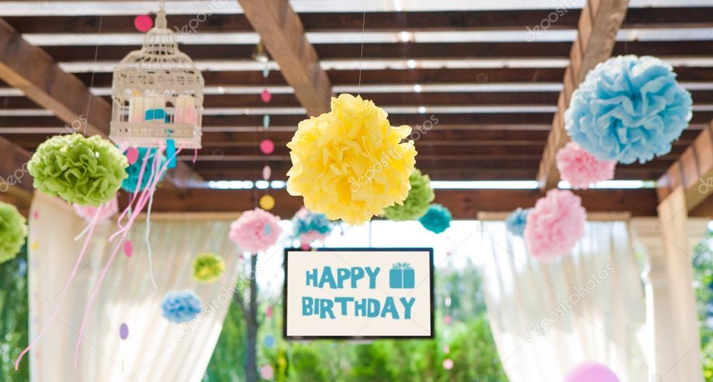 Event decoration at birthday party.