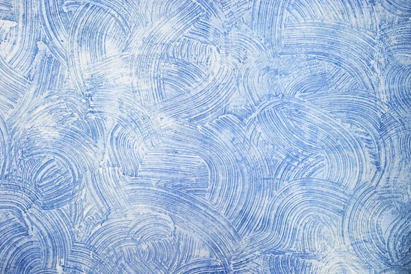 Struttura decorativa in gesso blu sulla parete - sfondo — Foto Stock