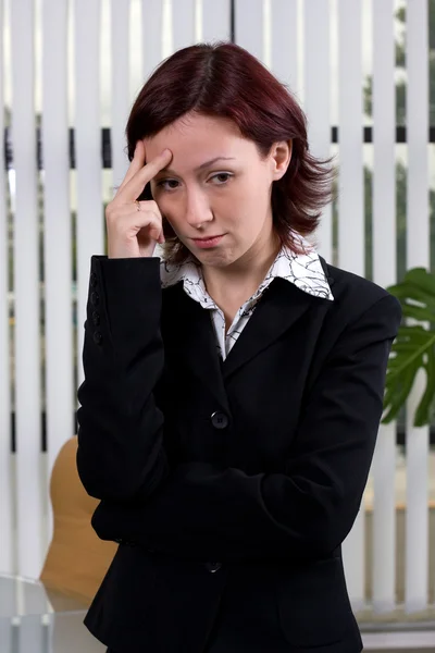 Jeune femme d'affaires - "Problème " — Photo