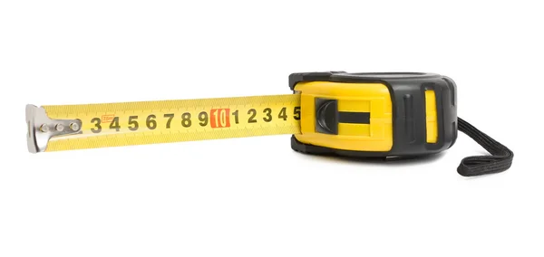 The yellow measuring tape — Stock Photo, Image