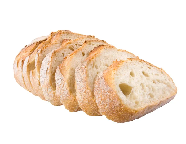 Fresh village bread cut on slices — Stock Photo, Image