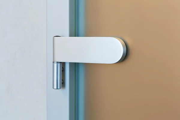 Modern glass door hinge — Stock Photo, Image