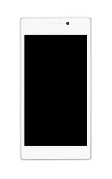 White smartphone with black screen — Stock Photo, Image