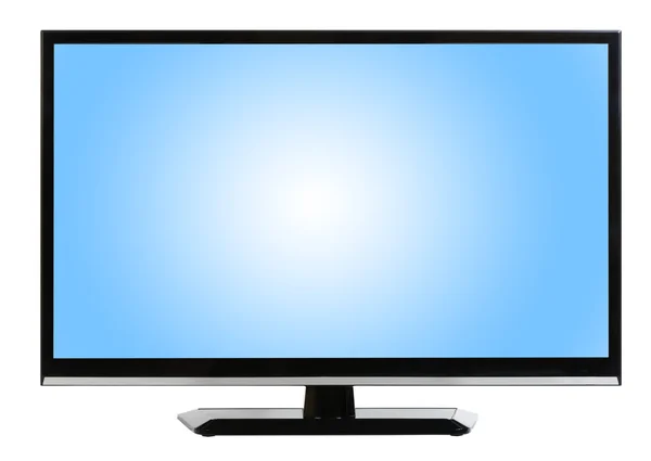 Moderno televisore isolato su sfondo bianco — Foto Stock