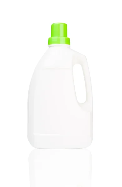 White bottle of cleaning supply isolated — Stock Photo, Image