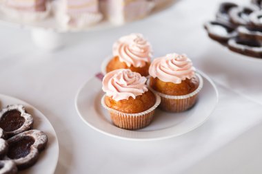 Cupcakes closeup Ziyafet masada
