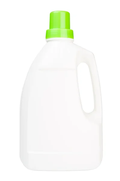 White bottle of cleaning supply isolated — Stock Photo, Image