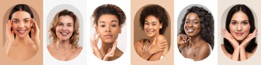 Bu kolaj farklı etnik kökenlere ve cilt tiplerine sahip kadınların güzellik ve cilt rutinlerine ilgi göstermektedir. Her birey doğal güzelliği vurgularken kendine güven yayar..