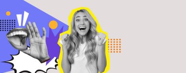 Bu kolaj anlamlı yüz ve jestlerden oluşan canlı bir koleksiyonu içerir. Parlak renkler, dinamik şekiller ve eğlenceli elementler tasarıma enerji getirerek heyecan ve neşe taşır..