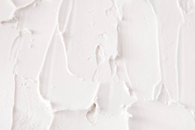 Dekoratif Sıva doku, beyaz kabartma arka plan kopya alanı ile. Sıva yüzeyi ile soyut desen. Onarım, tasarım, inşaat kavramı