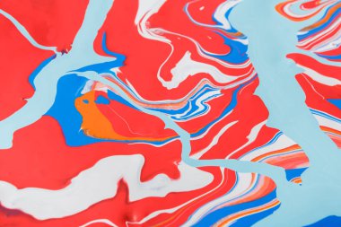 Sıvı Ebru boya arka plan. Akışkan resim soyut doku. Akrilik canlı renkler renkli karışımı.