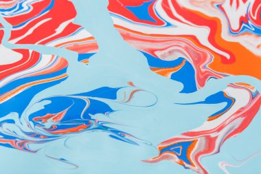 Sıvı Ebru boya arka plan. Akışkan resim soyut doku. Akrilik canlı renkler renkli karışımı.