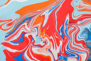 Sıvı Ebru boya arka plan. Akışkan resim soyut doku. Akrilik canlı renkler renkli karışımı.