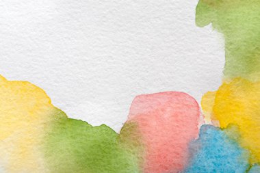 Soyut pastel suluboya noktalar doku arka plan boyalı. Renkler beyaz kopya alanı ile