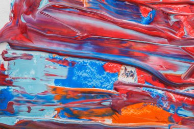Sıvı boya arka planı. Akışkan boya, soyut doku. Akrilik canlı renklerin renkli karışımı.
