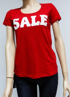 Mannequin in the showcase of sportswear
