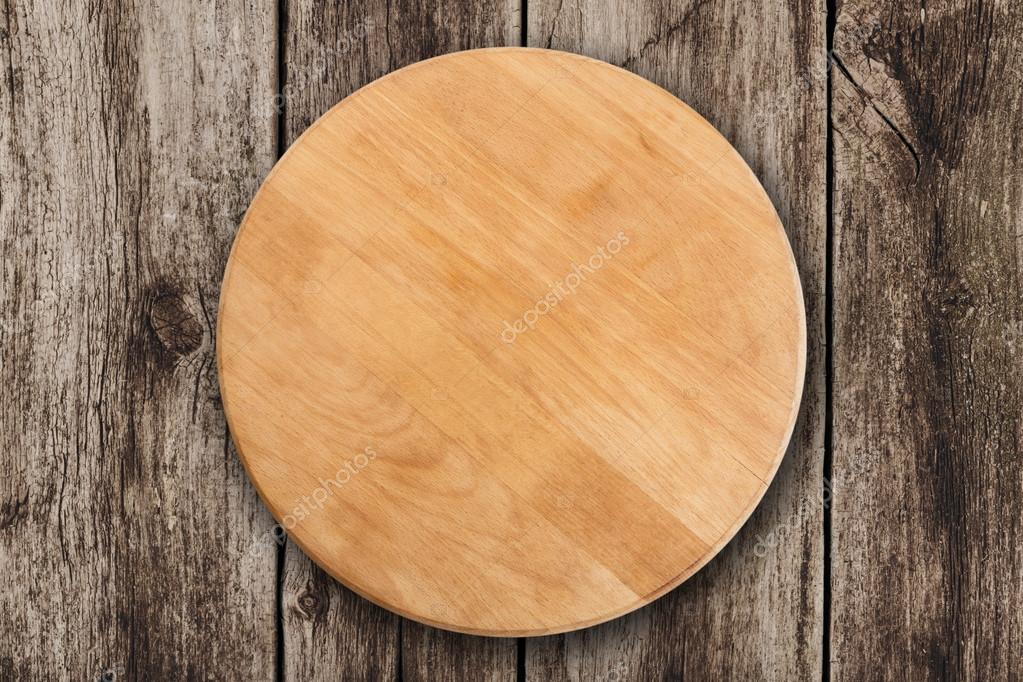 Tablero redondo de madera para pizza