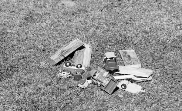 Brinquedos em preto e branco — Fotografia de Stock
