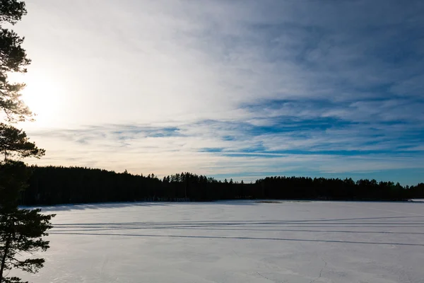 Lac d'hiver Images De Stock Libres De Droits