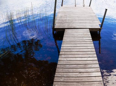 Yaz aylarında göle iniş tekne