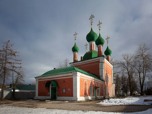 Starý Alexander Nevsky Kostel Pereslavl Zalessky Zimě — Stock fotografie