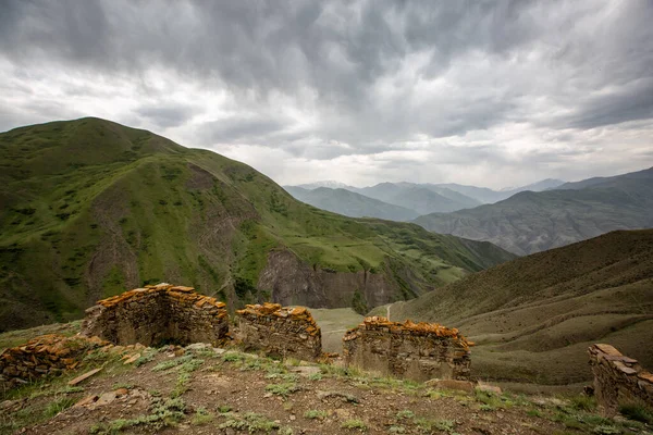 Gra Ένα Εγκαταλελειμμένο Χωριό Στα Νότια Του Νταγκεστάν Ρωσία — Φωτογραφία Αρχείου