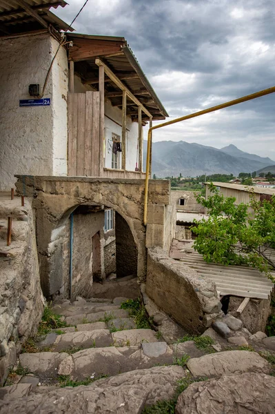 Akhty Pueblo Daguestán Caminar Por Parte Histórica —  Fotos de Stock