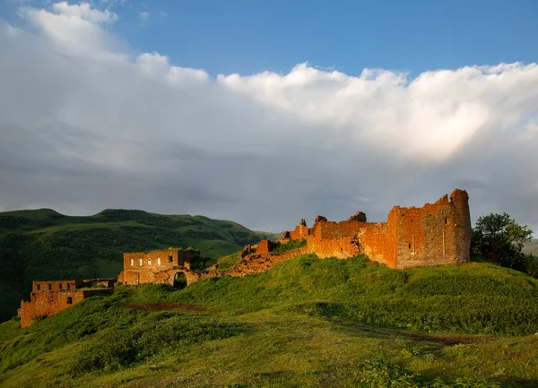 Aul Geest Van Amuzgi Bij Dageraad Dagestan — Stockfoto