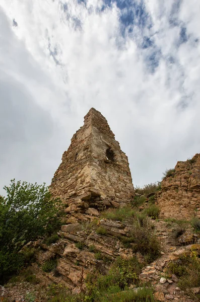 Riuns Velha Torre Donifarsom Desfiladeiro Digorsky Ossétia Norte — Fotografia de Stock