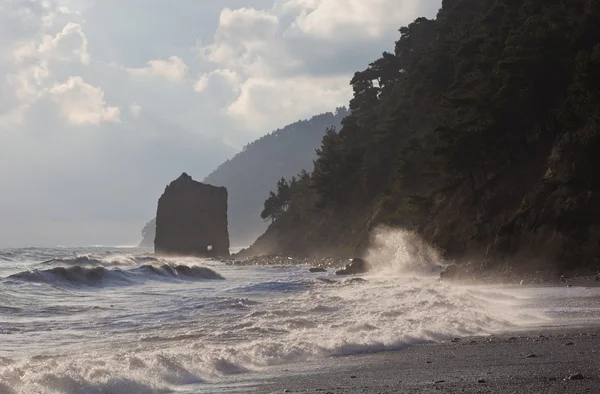 Storm at Sea Sail Rock