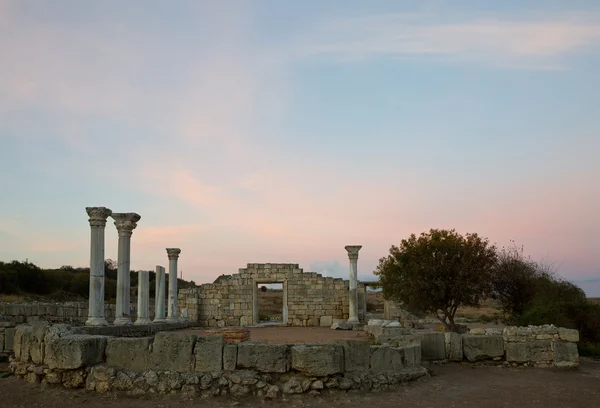 Aube dans l'ancienne ville de Hersonissos — Photo