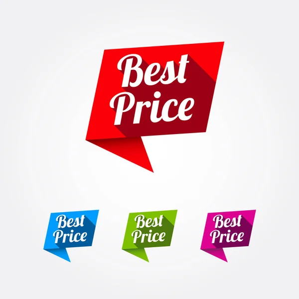 Vektor Nejlepších Cenových Štítků — Stockový vektor