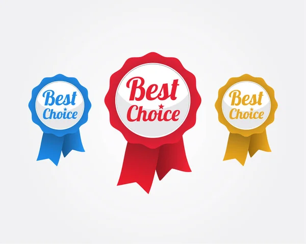 Best Choice Ribbons — стоковый вектор