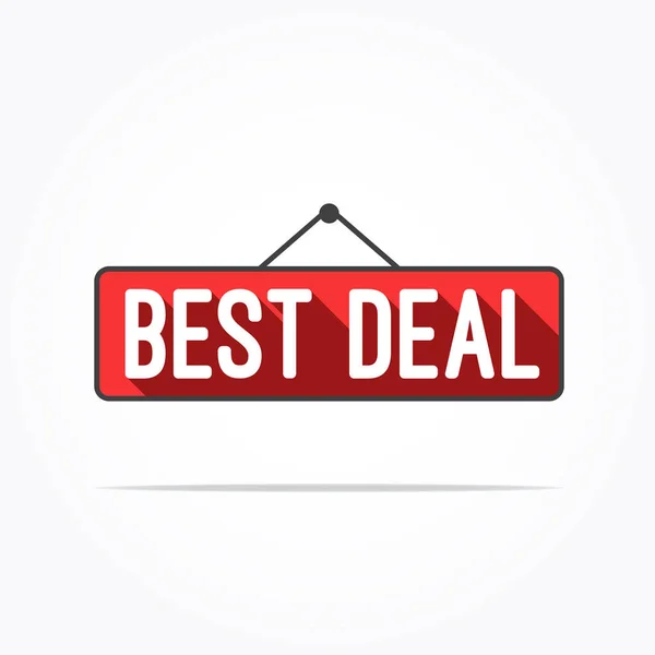 Best Deal Long Shadow Label — Wektor stockowy