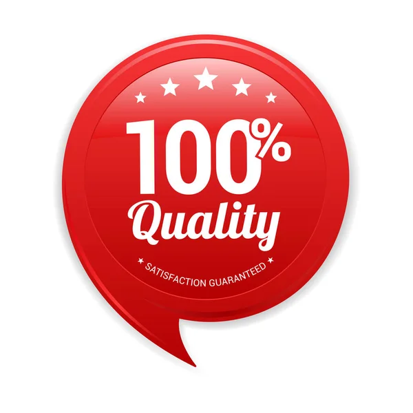 100 品質の赤ラベルベクトル — ストックベクタ
