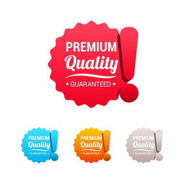 Premium Kalite Etiketleri Vektörü