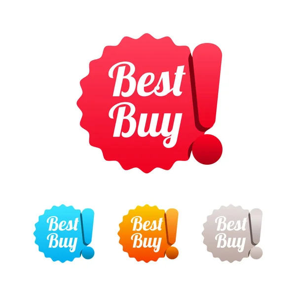 Best Buy Labels Vector Set — Stock Vector