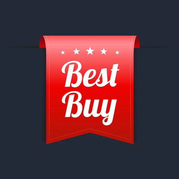 Best Buy Red Label — Stock Vector