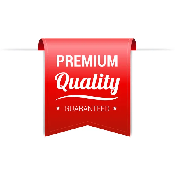 Etiqueta Roja Calidad Premium — Vector de stock
