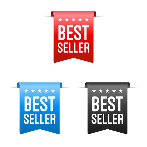 Melhor Conjunto Vetores Etiquetas Vendedor —  Vetores de Stock