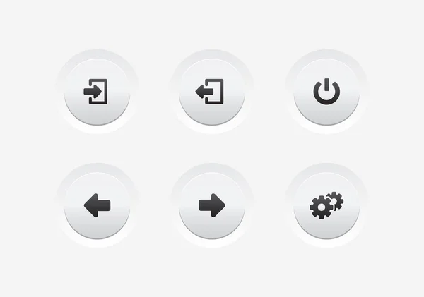 Website App Buttons Vector — Διανυσματικό Αρχείο