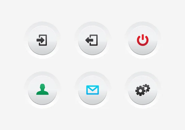 Website App Κουμπιά — Διανυσματικό Αρχείο
