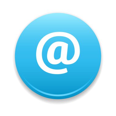 E- posta Yuvarlak Simgesi Vektörü