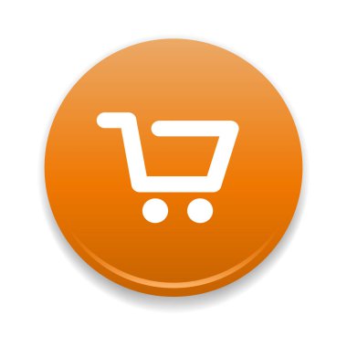 Alışveriş Arabası Yuvarlak Simgesi