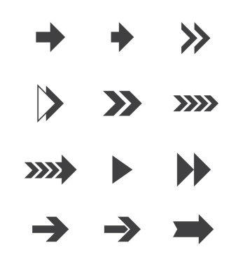 Ok Vektör Simgeleri Ayarlandı